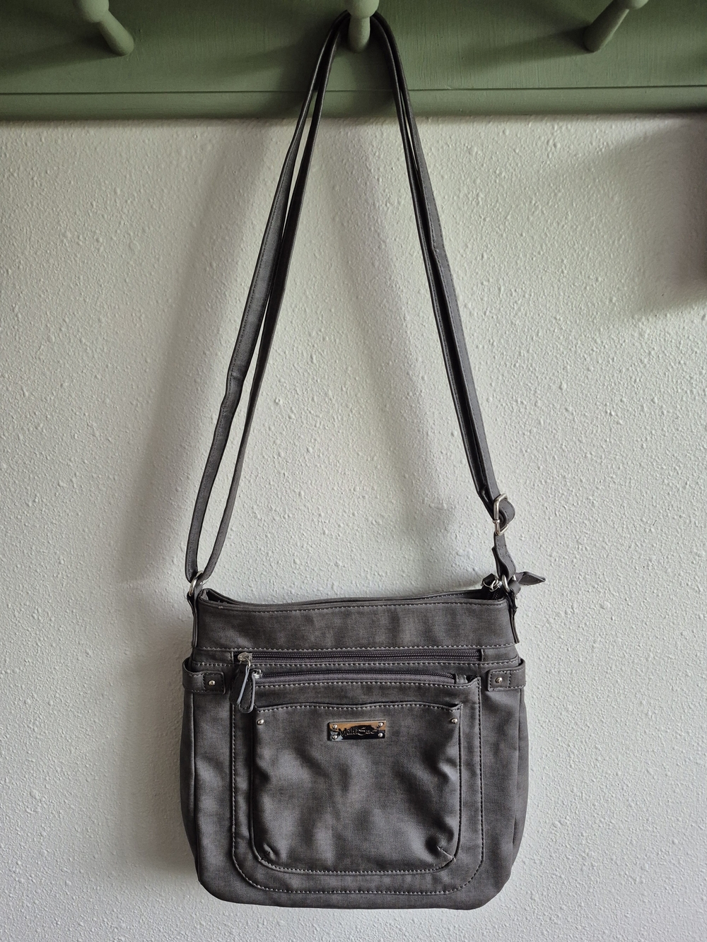 Multisac Gray Crossbody Shoulder Bag